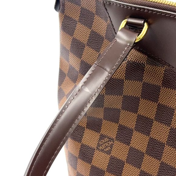 Louis Vuitton Westminster PM Damier Ebène Damier Ebène Leather X PVC Brown Tote - Picture 11 of 14